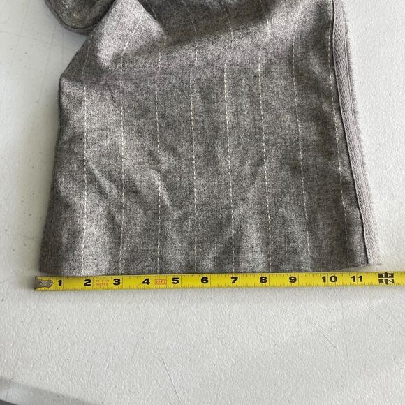 Cidra Pants Womens Size 2 (29x30) Wide Leg Mid Rise Wool Gray Striped Dressy - Picture 10 of 10